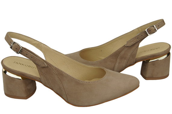 Women's Sandals in Natural Suede Leather - Elegance and Comfort 196 Z ElitaBut