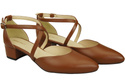 Women’s Leather Sandals  with Straps Low Heel 223 ElitaBut