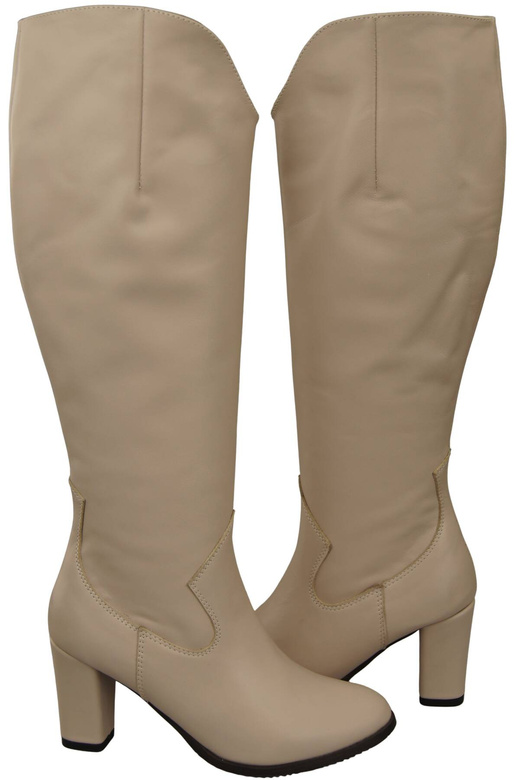 Stylish Footwear Women's Boots On A Heel Natural Leather 211 ElitaBut