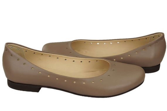 Women's Shoes Comfortable Ballerinas Natural Leather 162 ElitaBut
