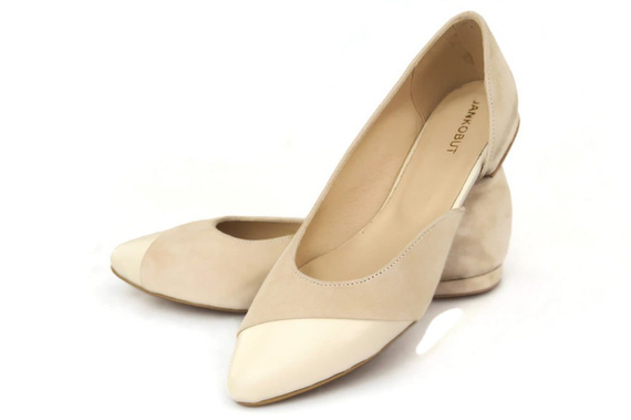 Obuwie Damskie Baleriny Czarne skóra naturalna Zamszowa 131 ElitaBut