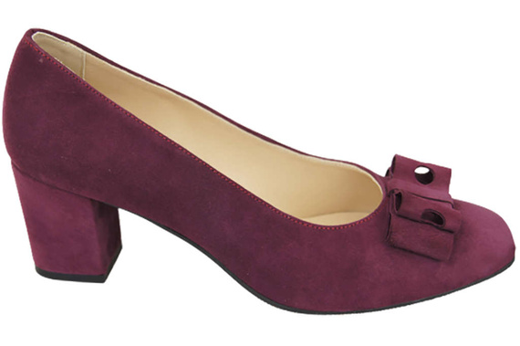 Women's shoes Pumps Natural leather suede 163 ElitaBut