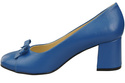 Women's Pumps with a Bow, Natural Leather and Low Heel 203 ElitaBut