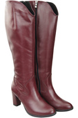 Stylish Footwear Women's Boots On A Heel Natural Leather 211 ElitaBut