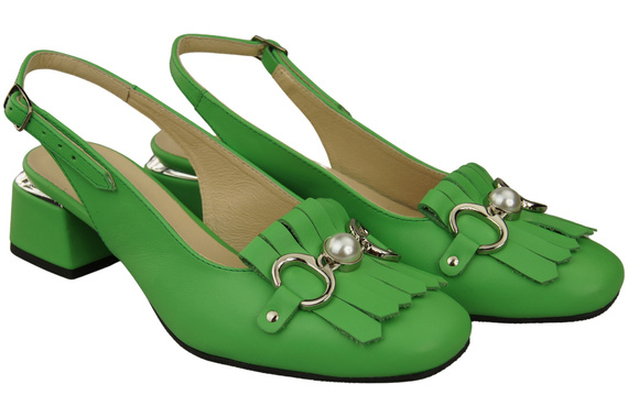 Women's Shoes Sandals Decorated with Fringes Natural Leather 208 ElitaBut