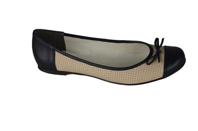 Women's Shoes Ballerinas Openwork natural leather 661 ElitaBut