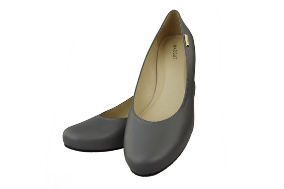 Obuwie Damskie Czółenka Skóra naturalna 116 Popiel ElitaBut