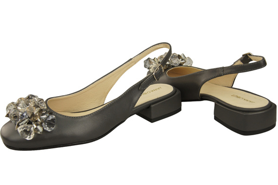 Women's Shoes Sandals with Crystals Natural Leather 215 ElitaBut