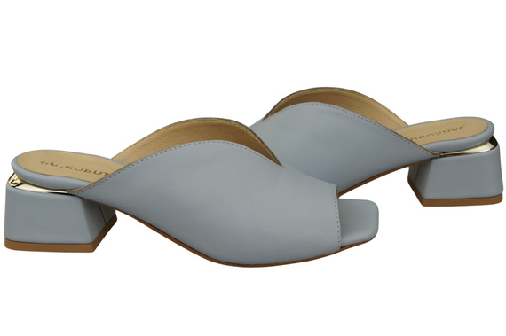 Women's Shoes High-Heeled Flip-Flops Natural Leather 210 ElitaBut