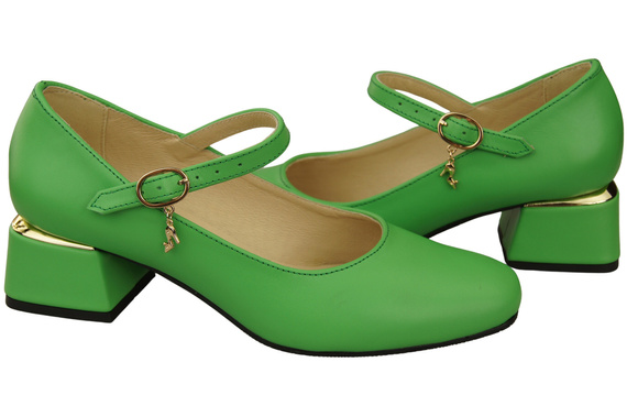 Women's shoes Pumps with a strap, natural leather 202 ElitaBut