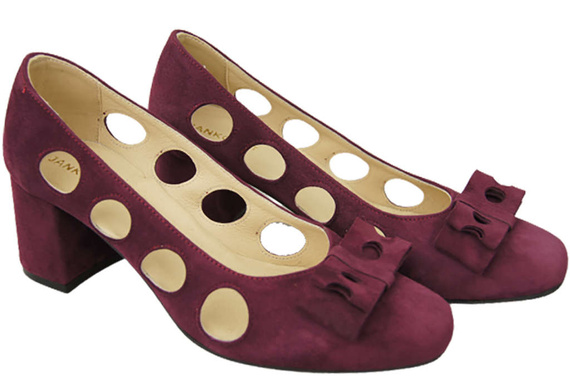 Women's shoes Pumps Natural leather suede 182 ElitaBut