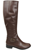 Women’s  leather boots, lined officer boots, flat 225 ElitaBut