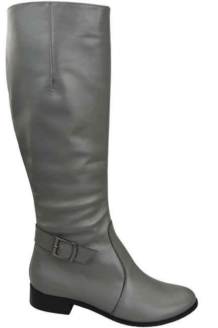 Women’s  leather boots, lined officer boots, flat 225 ElitaBut