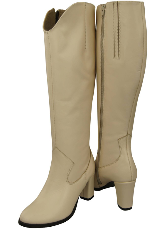 Stylish Footwear Women's Boots On A Heel Natural Leather 211 ElitaBut