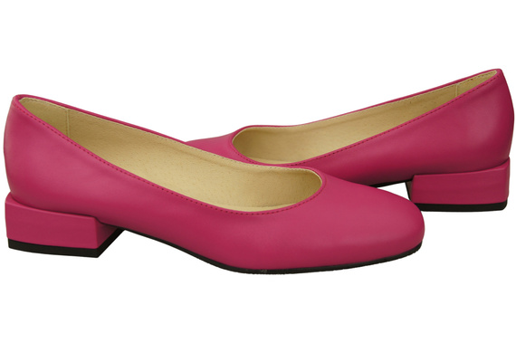 Comfortable Women's Shoes Flat Pumps, Natural Leather 204 ElitaBut