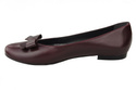 Obuwie Baleriny Damskie Bordo skóra naturalna 998 ElitaBut