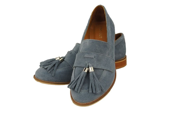 Shoes Women's loafers Natural Leather Velor 134 ElitaBut