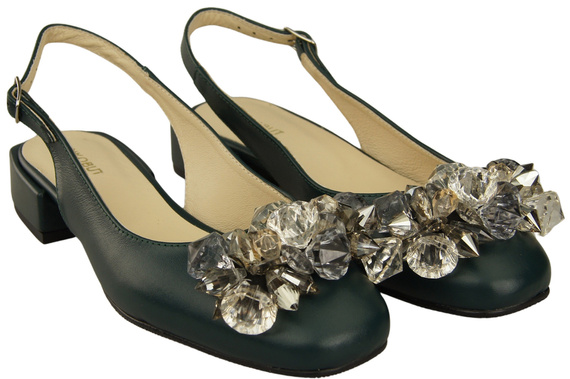 Women's Shoes Sandals with Crystals Natural Leather 215 ElitaBut