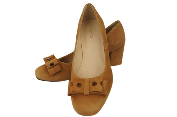 Women's shoes Pumps Natural leather suede 163 ElitaBut