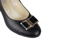 Obuwie Damskie Czółenka skóra naturalna Czarne 819 ElitaBut