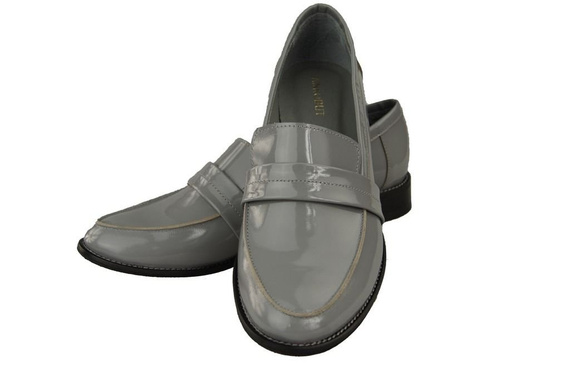 Shoes Women's loafers Natural leather lacquer 139 ElitaBut