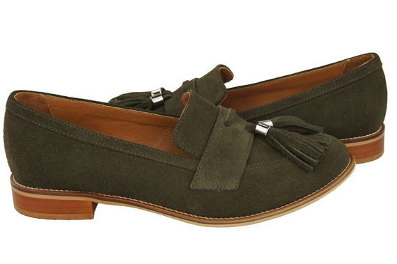 Shoes Women's loafers Natural Leather Velor 134 ElitaBut