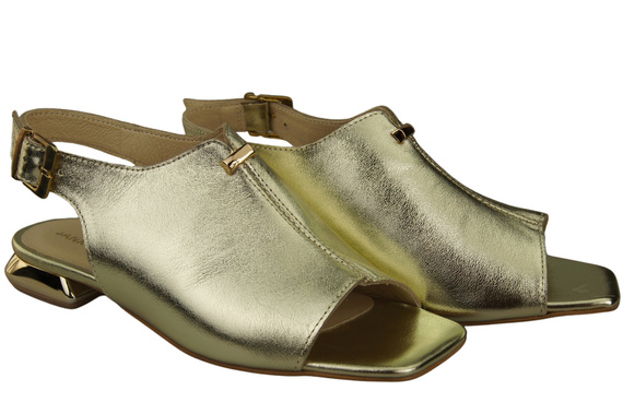 Comfortable Women's Shoes Sandals Flat Gold Heel Natural Leather 207 ElitaBut