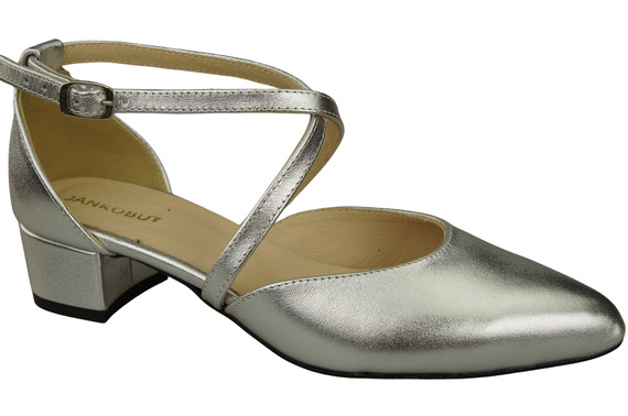 Women’s Leather Sandals  with Straps Low Heel 223 ElitaBut