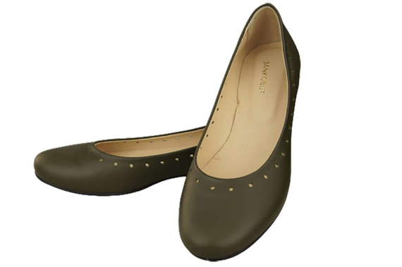 Women's Shoes Comfortable Ballerinas Natural Leather 162 ElitaBut