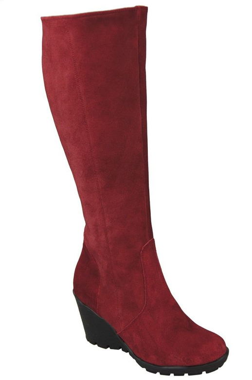 Shoes Women's boots Wedge natural leather velor 745 ElitaBut