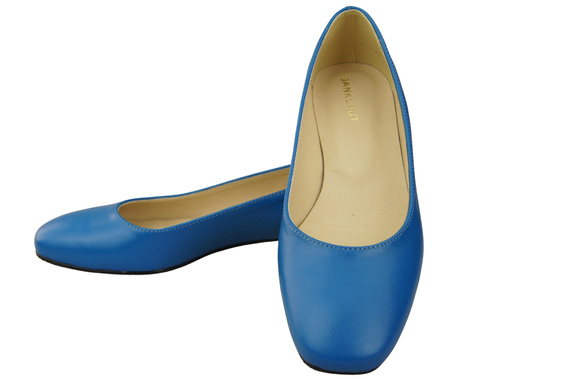 Flat Women's Shoes Pumps Decorative Heel Natural Leather 209 ElitaBut