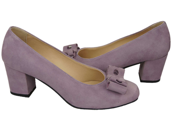 Women's shoes Pumps Natural leather suede 163 ElitaBut