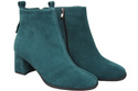 Women’s ankle boots in genuine suede leather, stable block heel, with zipper – 224 ElitaBut