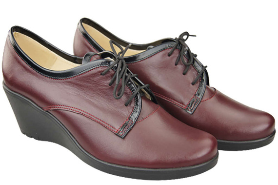 Shoes Women's Brogues On Wedge Natural leather 181 ElitaBut