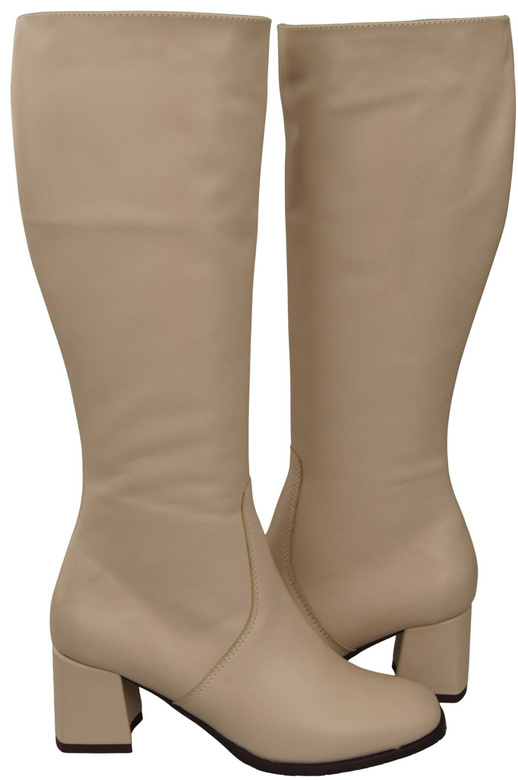 Comfortable Footwear Women's Boots Low Heel Natural Leather 212 ElitaBut