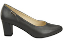 Classic Smooth Pumps Shoes Women's Black Natural Leather 213 ElitaBut