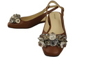 Women's Shoes Sandals with Crystals Natural Leather 215 ElitaBut