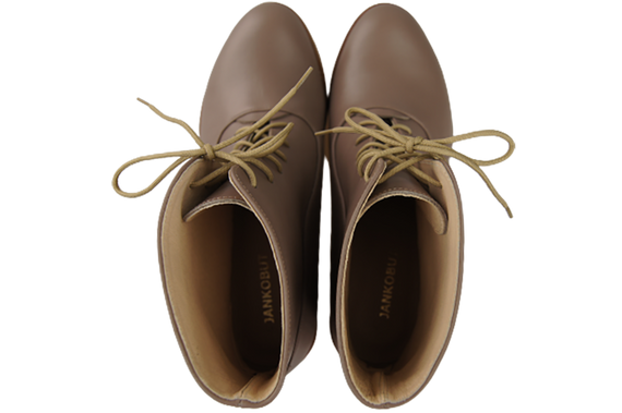 Obuwie Botki Damskie Cappuccino Ciemne Wiosna/Jesień skóra naturalna 155 L ElitaBut