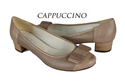 Obuwie Damskie Czółenka skóra naturalna Cappuccino 707 ElitaBut