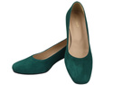 Comfortable Women's Shoes Pumps with Decorative Heel Natural Suede Leather 219 From ElitaBut