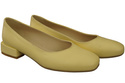 Comfortable Women's Shoes Flat Pumps, Natural Leather 204 ElitaBut