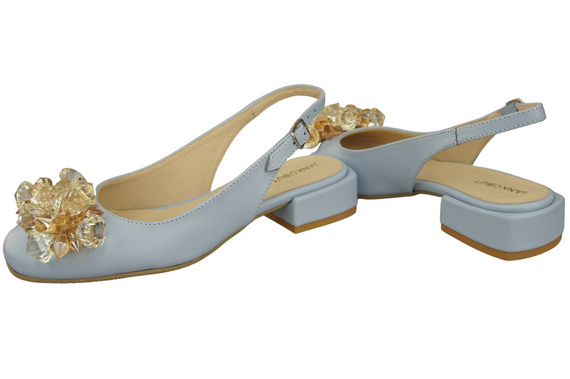 Women's Shoes Sandals with Crystals Natural Leather 215 ElitaBut