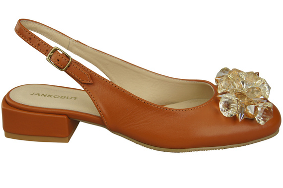 Women's Shoes Sandals with Crystals Natural Leather 215 ElitaBut