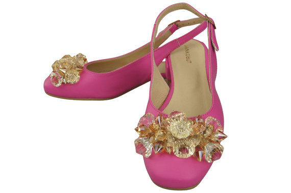 Women's Shoes Sandals with Crystals Natural Leather 215 ElitaBut