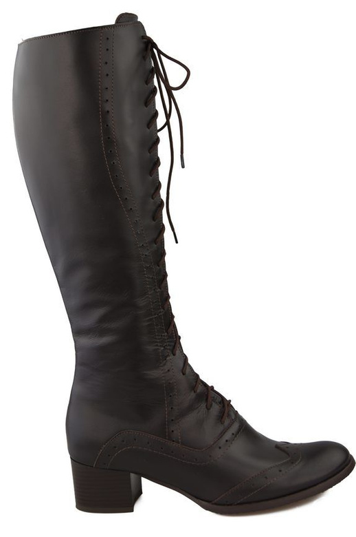 Shoes Women's boots Lace-up natural leather 595 ElitaBut