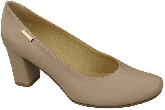 Footwear Classic Women's Natural Leather Almond Nose Dugout 201 ElitaBut
