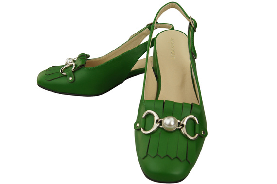 Women's Shoes Sandals Decorated with Fringes Natural Leather 208 ElitaBut