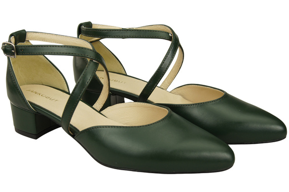 Women’s Leather Sandals with Straps Low Heel 223 ElitaBut