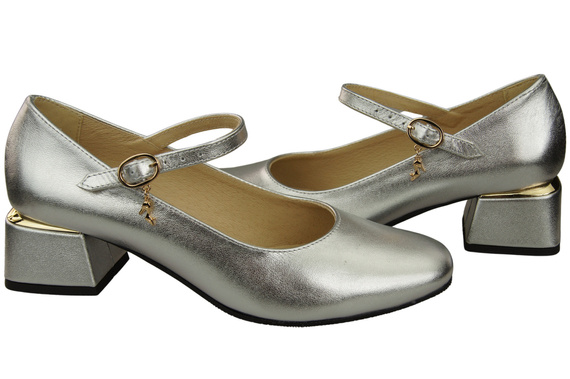 Women's shoes Pumps with a strap, natural leather 202 ElitaBut