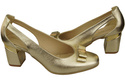 Shoes Women's pumps in Natural Leather with Decorative Heel 199 ElitaBut